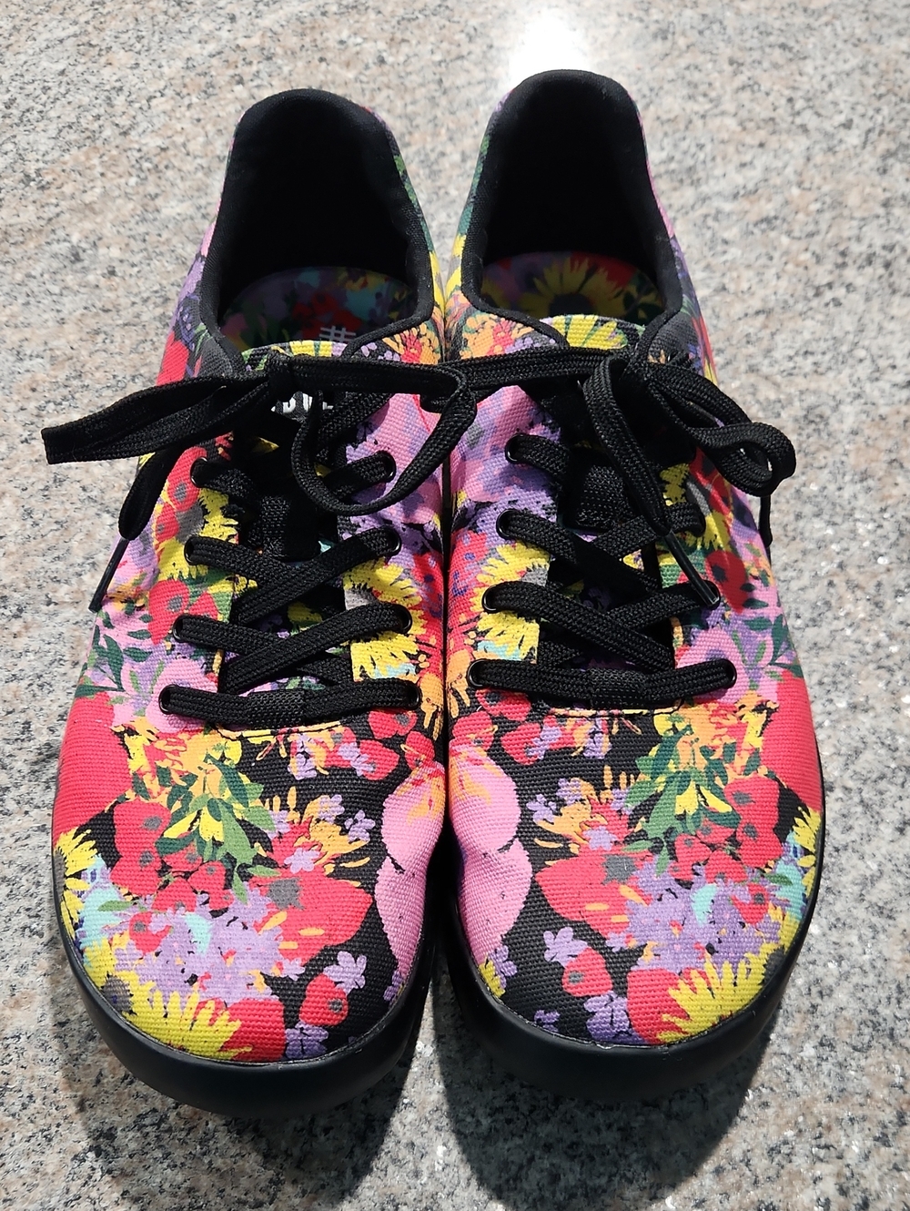 NOBULL Women's Floral Canvas Sneakers Size 11 – Bold Multicolor Athletic Style